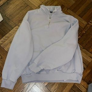 brandy melville oversized blue crew neck